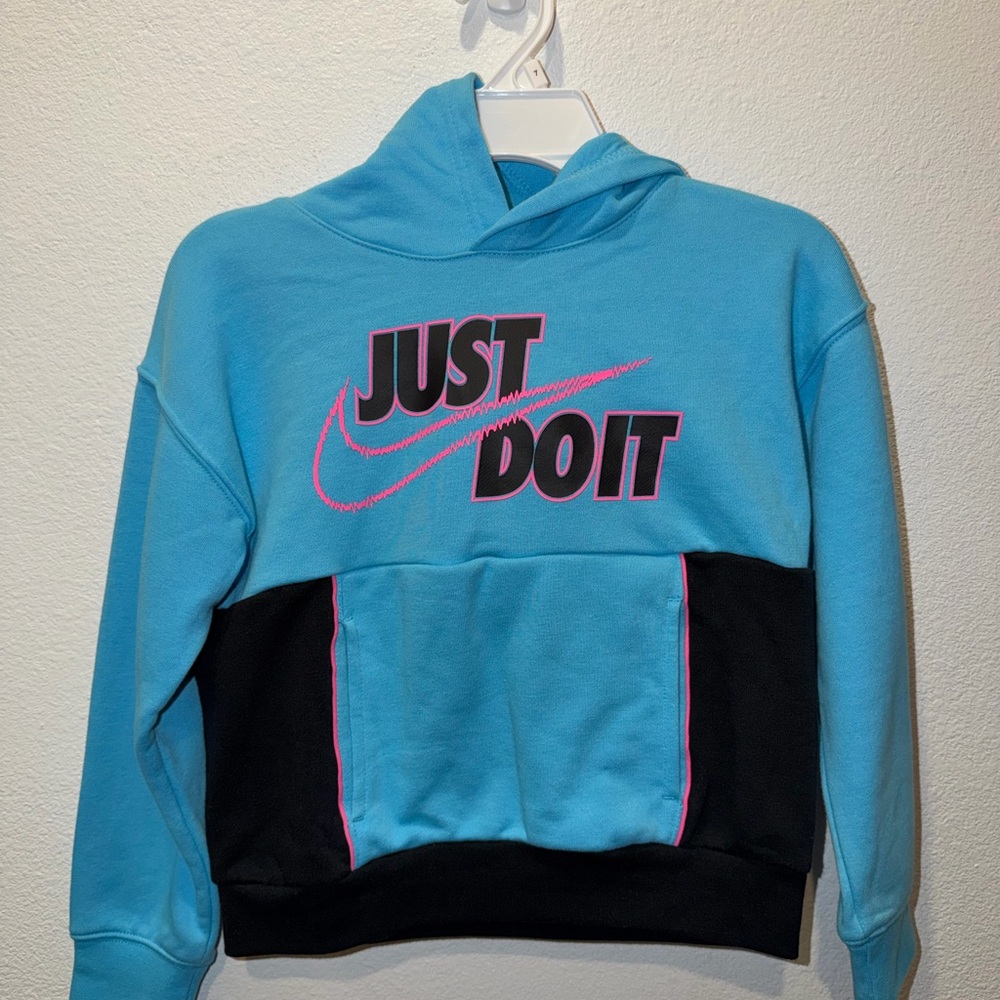 Nike Kids' Blue "Just Do It" Hoodie